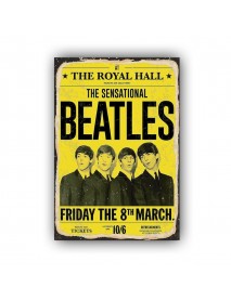 THE SENSATIONAL BEATLES AHŞAP POSTER 20x30cm  - 07