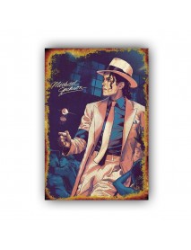 MICHAEL JACKSON 12 AHŞAP POSTER 20x30cm  - 21