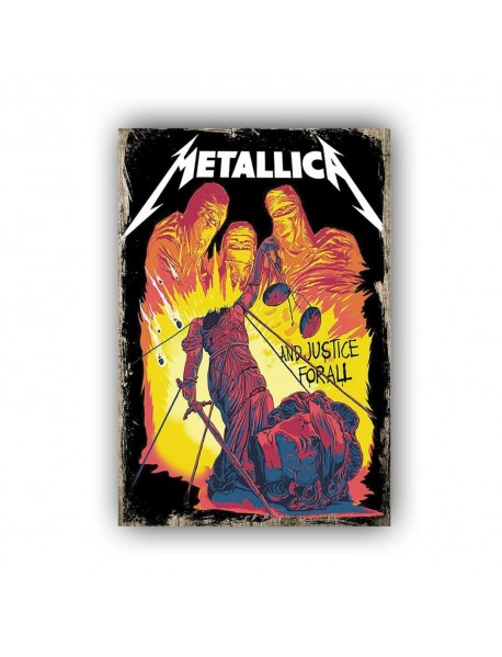 METALLICA AND JUSTICE FOR ALL AHŞAP POSTER 20x30cm  - 85