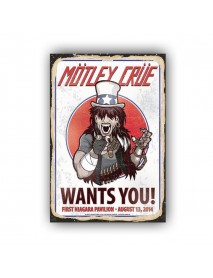 MÖTLEY CRUE WANTS YOU 2014 AHŞAP POSTER 20x30cm  - 41