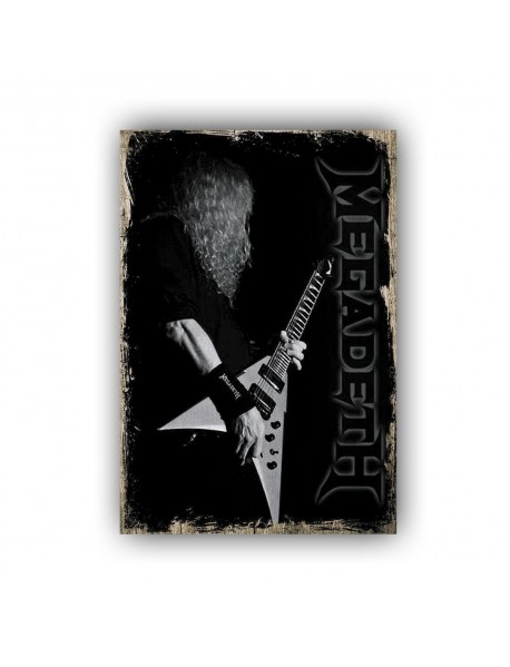 MEGADETH 2 AHŞAP POSTER 20x30cm  - 11