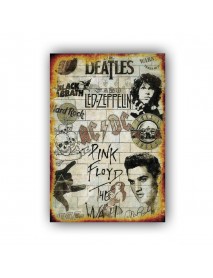 THE BEATLES 9 AHŞAP POSTER 20x30cm  - 79