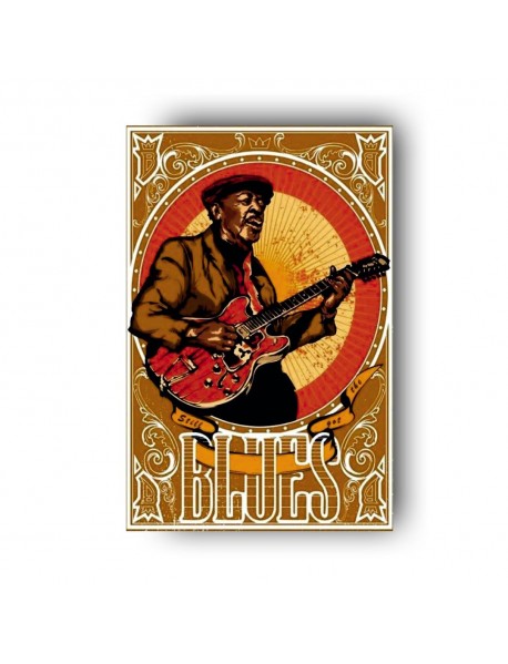 BLUES AHŞAP POSTER 20x30cm  - 92