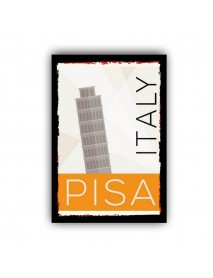 PISA ITALY AHŞAP POSTER 20x30cm  - 16