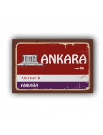 ANKARA 3 AHŞAP POSTER 20x30cm  - 56