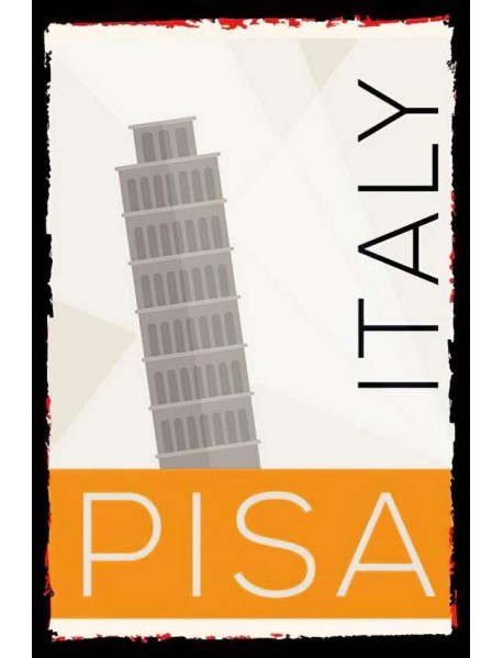  PİSA AHŞAP POSTER 20x30cm  - 20