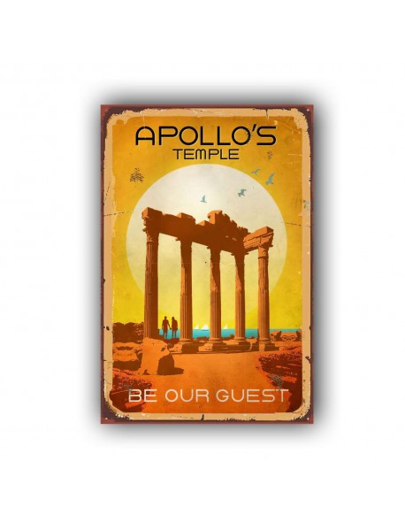 APOLLO'S TEMPLE AHŞAP POSTER 20x30cm  - 14