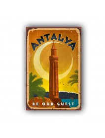 ANTALYA BE OUR GUEST 2 AHŞAP POSTER 20x30cm  - 16