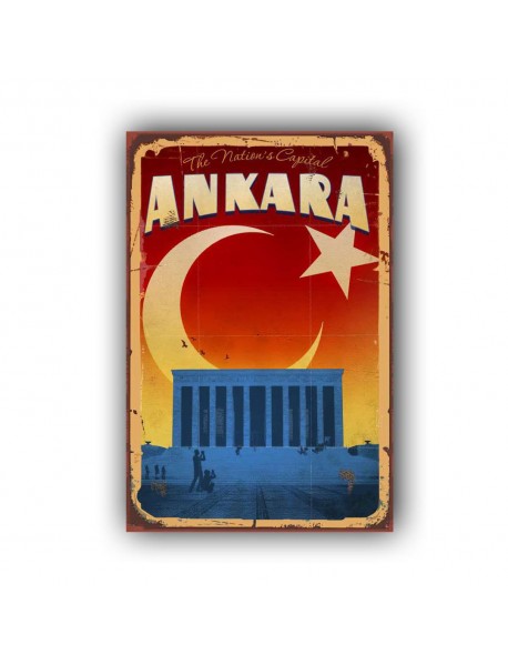 ANITKABİR AHŞAP POSTER 20x30cm  - 17