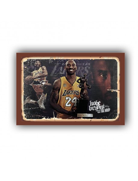 KOBE BRYANT 8 AHŞAP POSTER 20x30cm  - 38