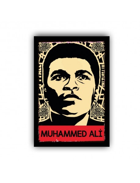 MUHAMMED ALİ 6 AHŞAP POSTER 20x30cm  - 43