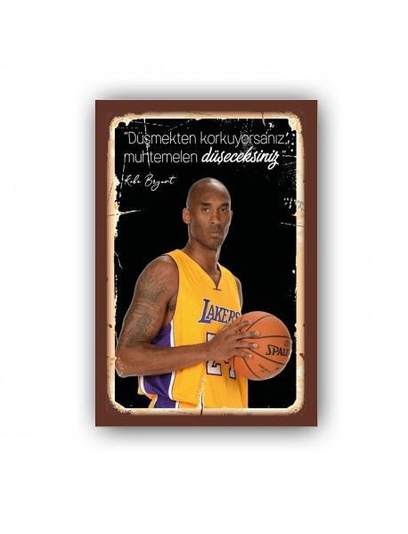 KOBE BRYANT 11 AHŞAP POSTER 20x30cm  - 46