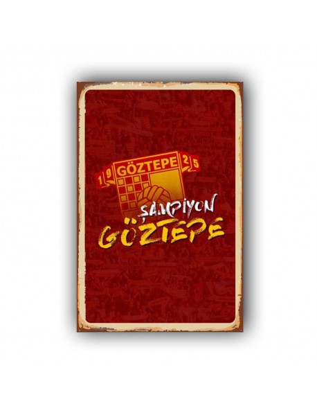 GÖZTEPE AHŞAP POSTER 20x30cm  - 36