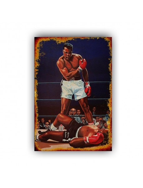 MUHAMMED ALİ 9 AHŞAP POSTER 20x30cm  - 00