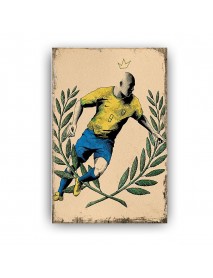 FOOTBALL AHŞAP POSTER 20x30cm  - 63