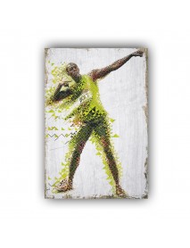 USAIN BOLD AHŞAP POSTER 20x30cm  - 09