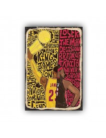 LEBRON JAMES 2 AHŞAP POSTER 20x30cm  - 43