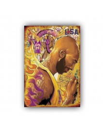 LAKERS 24 AHŞAP POSTER 20x30cm  - 07