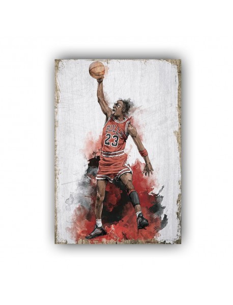 BULLS 23 AHŞAP POSTER 20x30cm  - 06