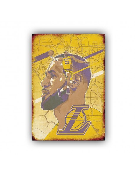 LAKERS 24 1 AHŞAP POSTER 20x30cm  - 66