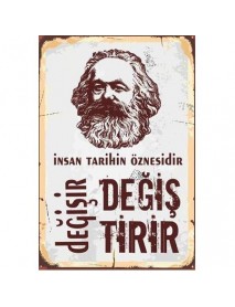 TARİHİN ÖZNESİ AHŞAP POSTER 20x30cm  - 39