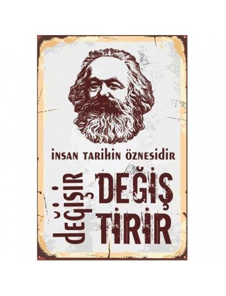 TARİHİN ÖZNESİ AHŞAP POSTER 20x30cm  - 39