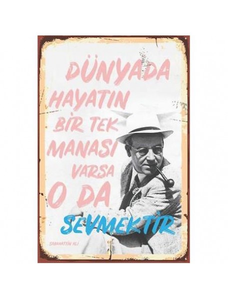 SEBAHATTİN ALİ AHŞAP POSTER 20x30cm  - 42