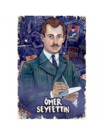 ÖMER SEYFETTİN AHŞAP POSTER 20x30cm  - 54