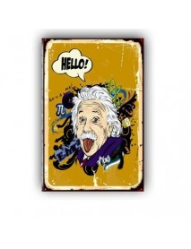 EINSTEIN AHŞAP POSTER 20x30cm  - 43