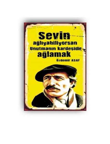 ÖZDEMİR ASAF AHŞAP POSTER 20x30cm  - 01