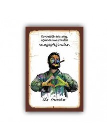 CHE GUEVARA AHŞAP POSTER 20x30cm  - 96