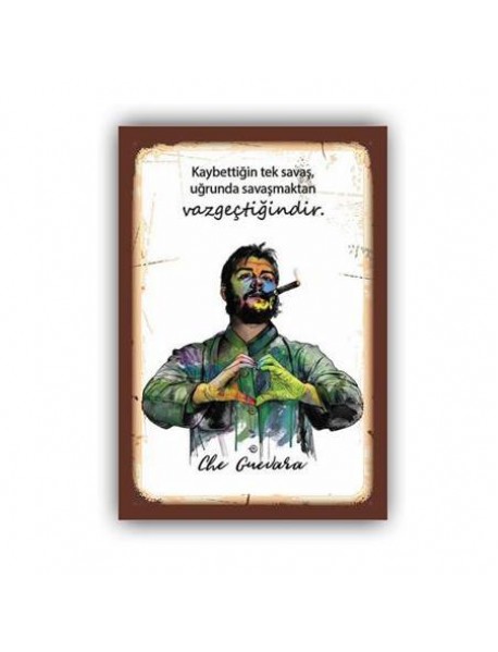 CHE GUEVARA AHŞAP POSTER 20x30cm  - 96