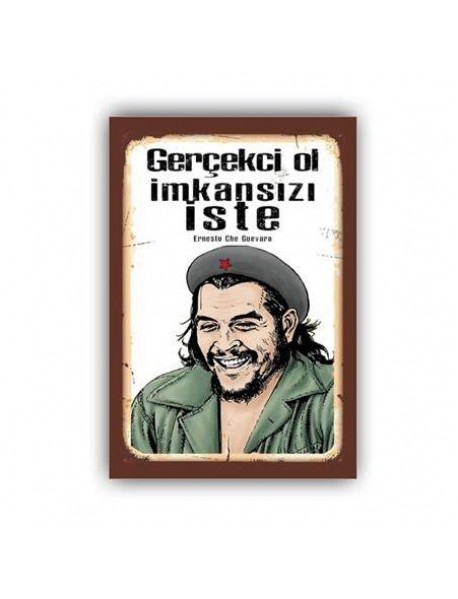 ERNESTO CHE GUEVERA AHŞAP POSTER 20x30cm  - 40