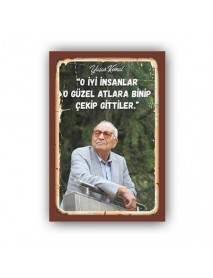 ÇEKİP GİTTİLER AHŞAP POSTER 20x30cm  - 09