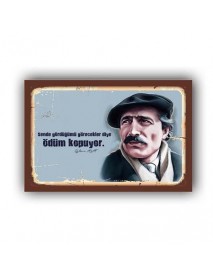 ÖDÜM KOPUYOR AHŞAP POSTER 20x30cm  - 17