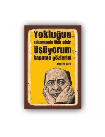 CEHENNEMİN ÖBÜR ADI AHŞAP POSTER 20x30cm  - 20