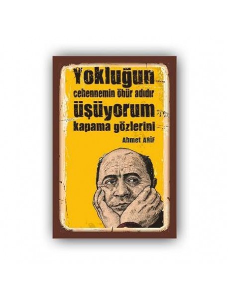 CEHENNEMİN ÖBÜR ADI AHŞAP POSTER 20x30cm  - 20