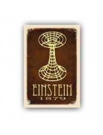 EINSTEIN AHŞAP POSTER 20x30cm  - 97