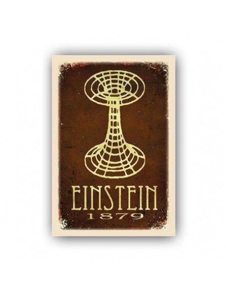 EINSTEIN AHŞAP POSTER 20x30cm  - 32