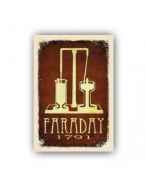 FARADAY AHŞAP POSTER 20x30cm  - 34