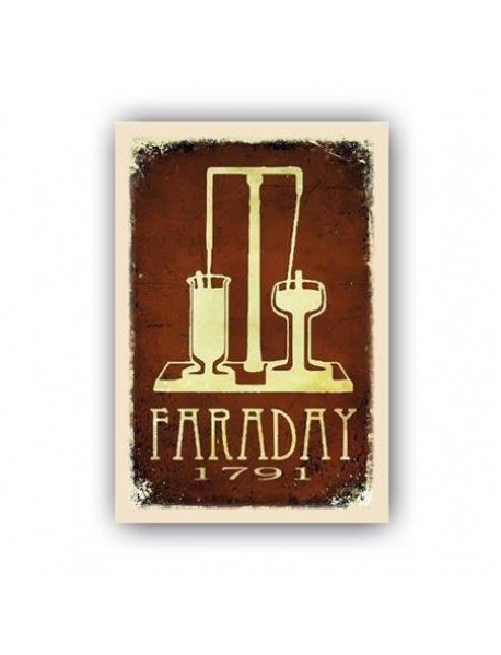 FARADAY AHŞAP POSTER 20x30cm  - 34