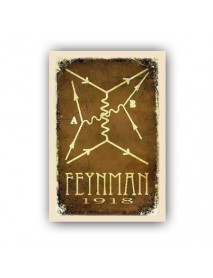 FEYNMAN 1918 AHŞAP POSTER 20x30cm  - 35