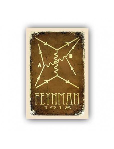 FEYNMAN 1918 AHŞAP POSTER 20x30cm  - 35