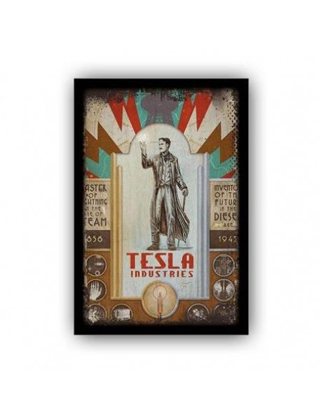 TESLA AHŞAP POSTER 20x30cm  - 58