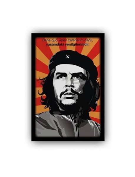  CHE GUEVARA AHŞAP POSTER 20x30cm  - 92