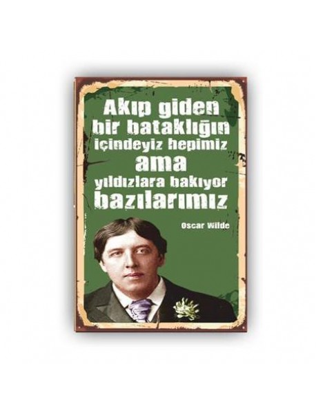 AKIP GİDEN BİR BATAKLIK AHŞAP POSTER 20x30cm  - 63