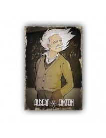 ALBERT EINSTEIN AHŞAP POSTER 20x30cm  - 81