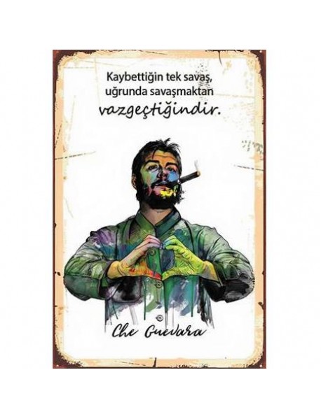 CHE GUEVARA AHŞAP POSTER 20x30cm  - 76