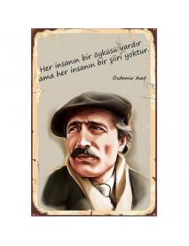 ÖZDEMİR ASAF AHŞAP POSTER 20x30cm  - 90