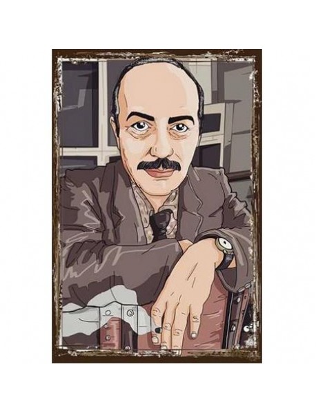 CEMAL SÜREYYA AHŞAP POSTER 20x30cm  - 19